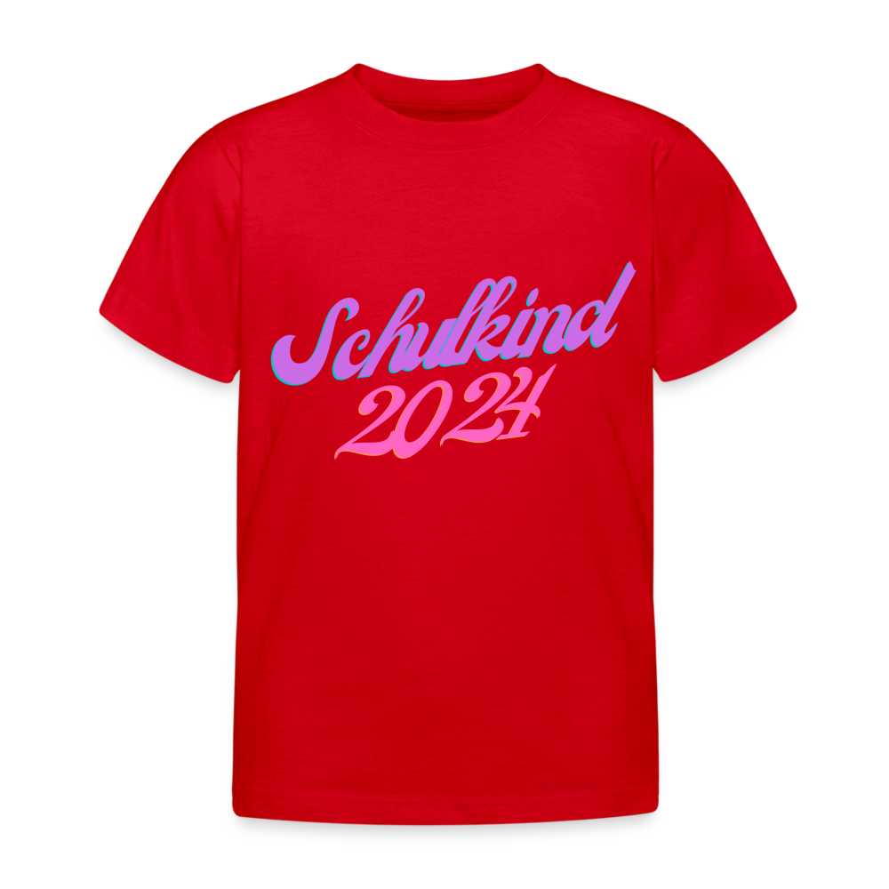 Kinder T-Shirt "Schulkind 2" - Rot
