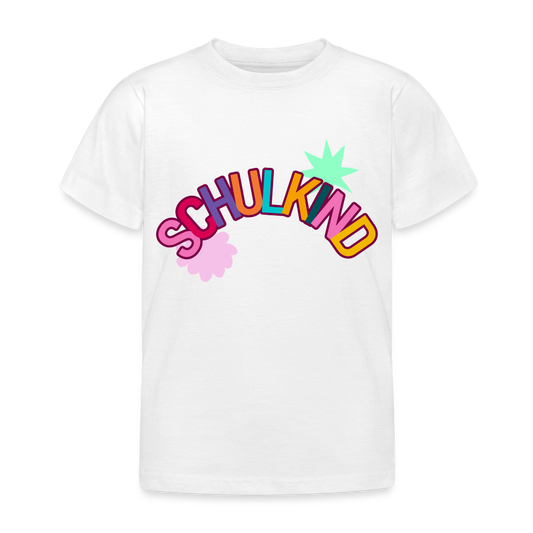 Kinder T-Shirt "Schulkind 4" - weiß