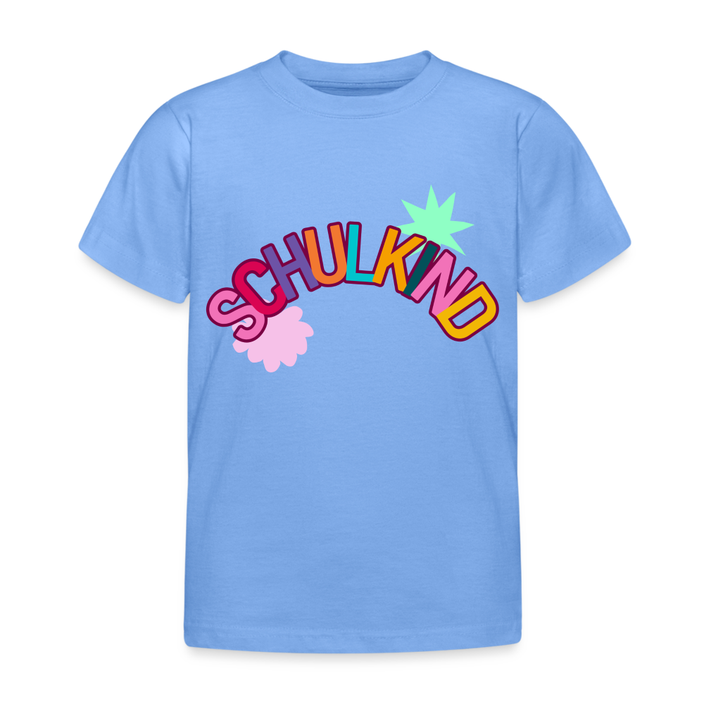 Kinder T-Shirt "Schulkind 4" - Himmelblau