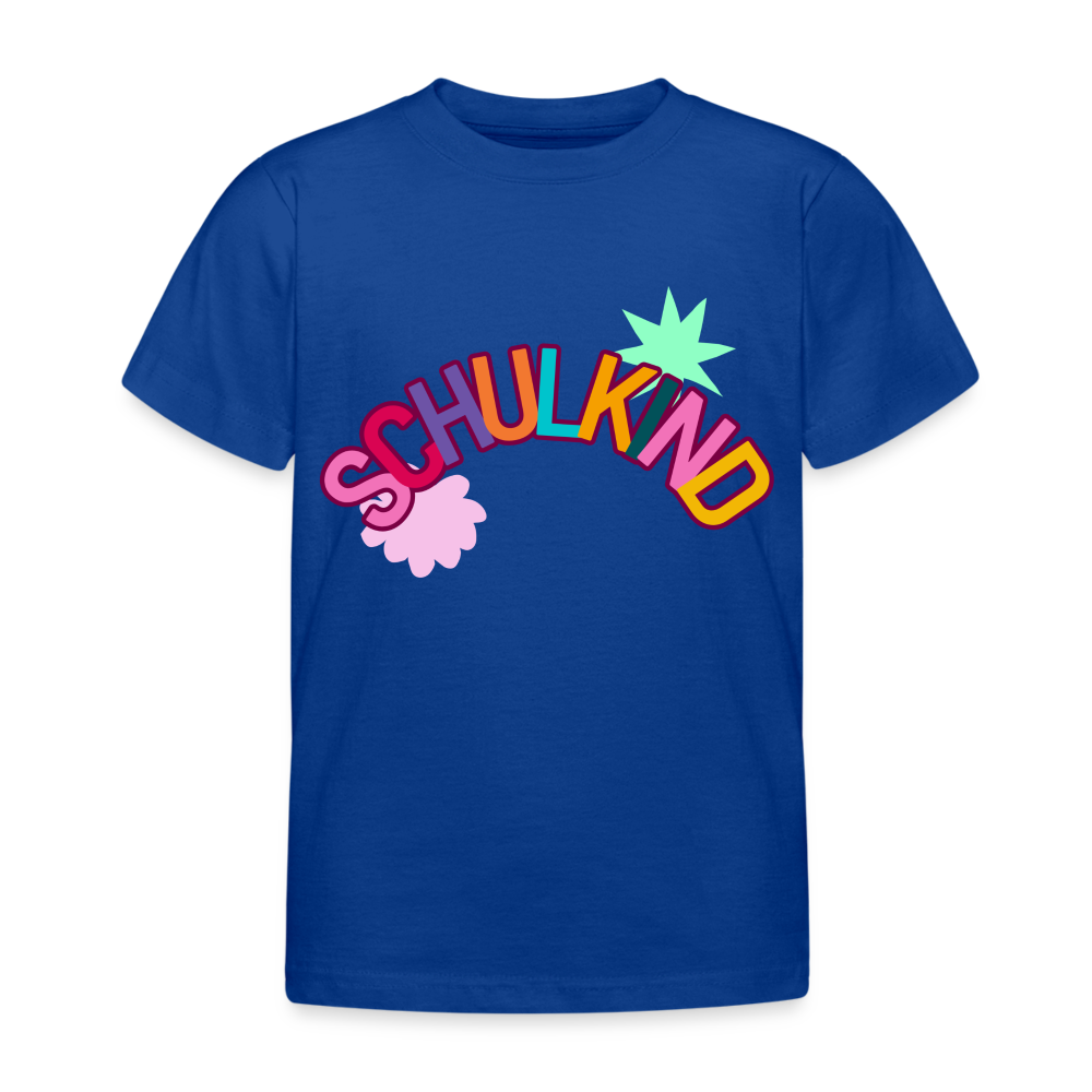 Kinder T-Shirt "Schulkind 4" - Royalblau