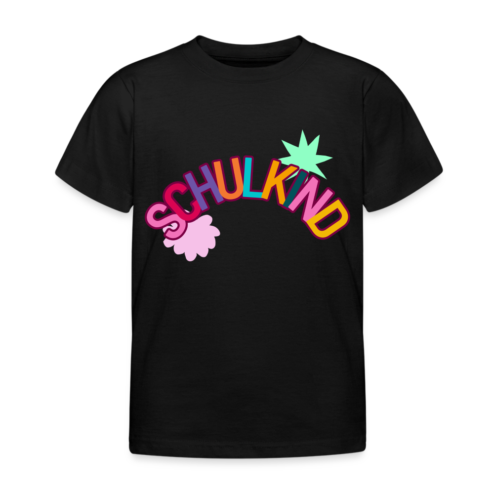 Kinder T-Shirt "Schulkind 4" - Schwarz