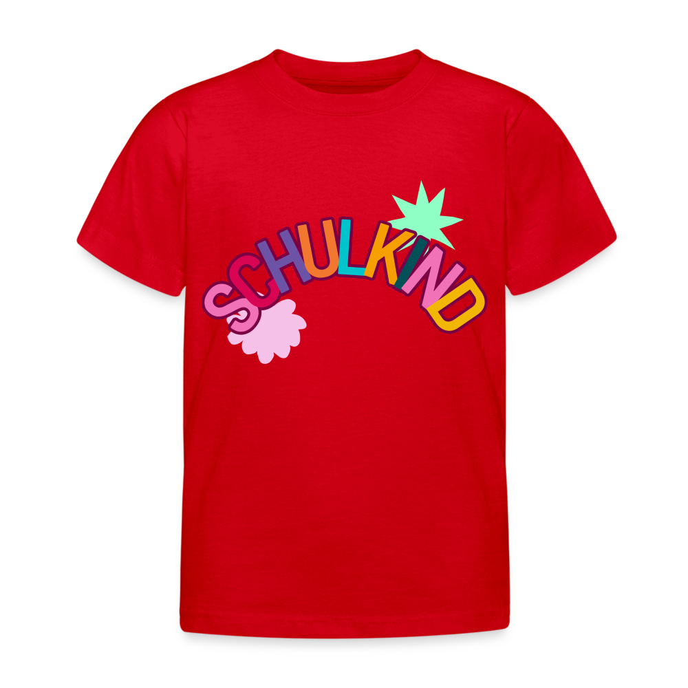 Kinder T-Shirt "Schulkind 4" - Rot