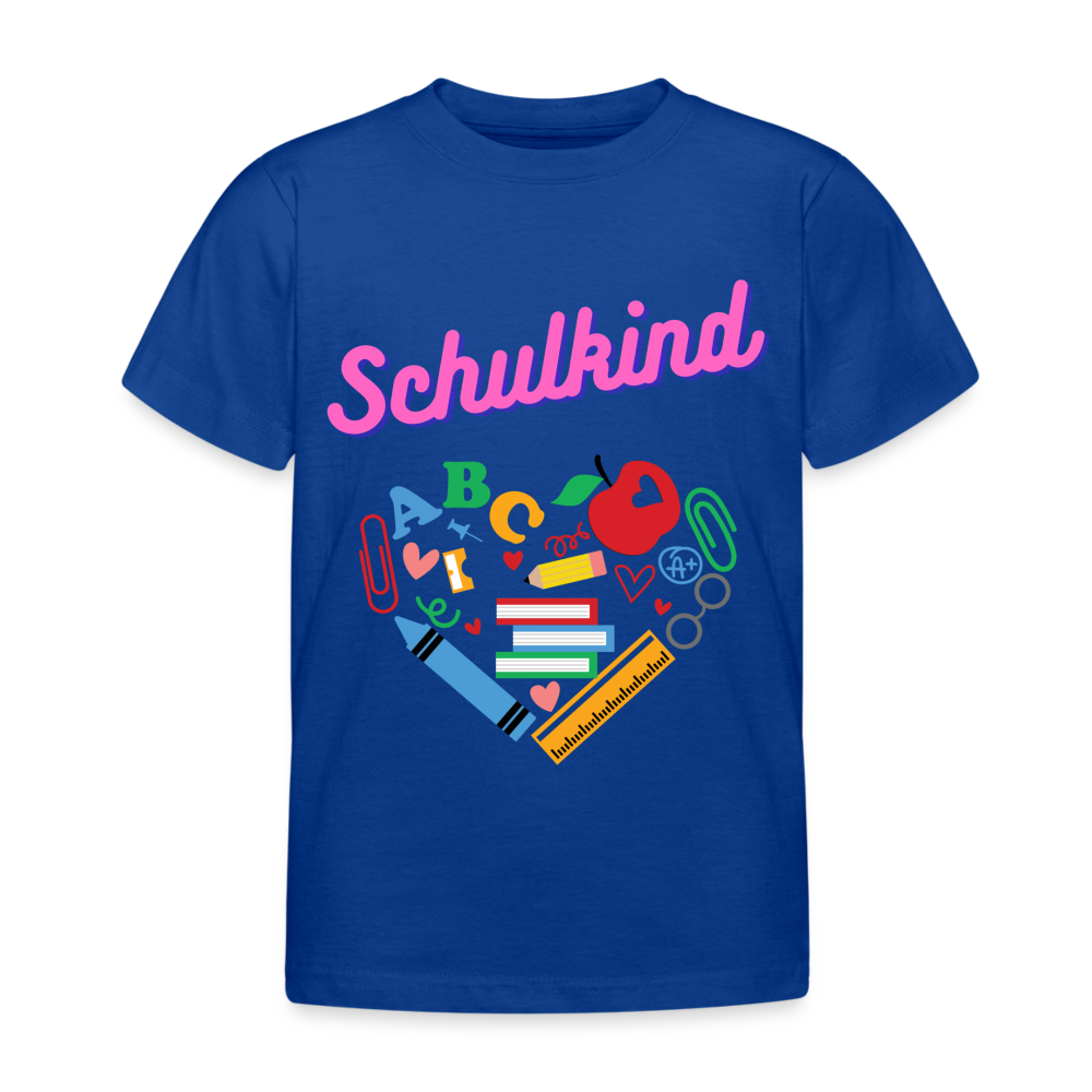 Kinder T-Shirt "Schulkind 5" - Royalblau