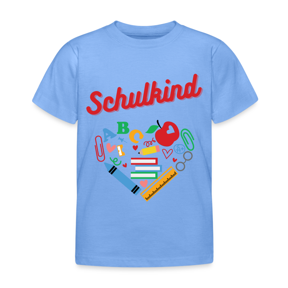 Kinder T-Shirt "Schulkind 6" - Himmelblau