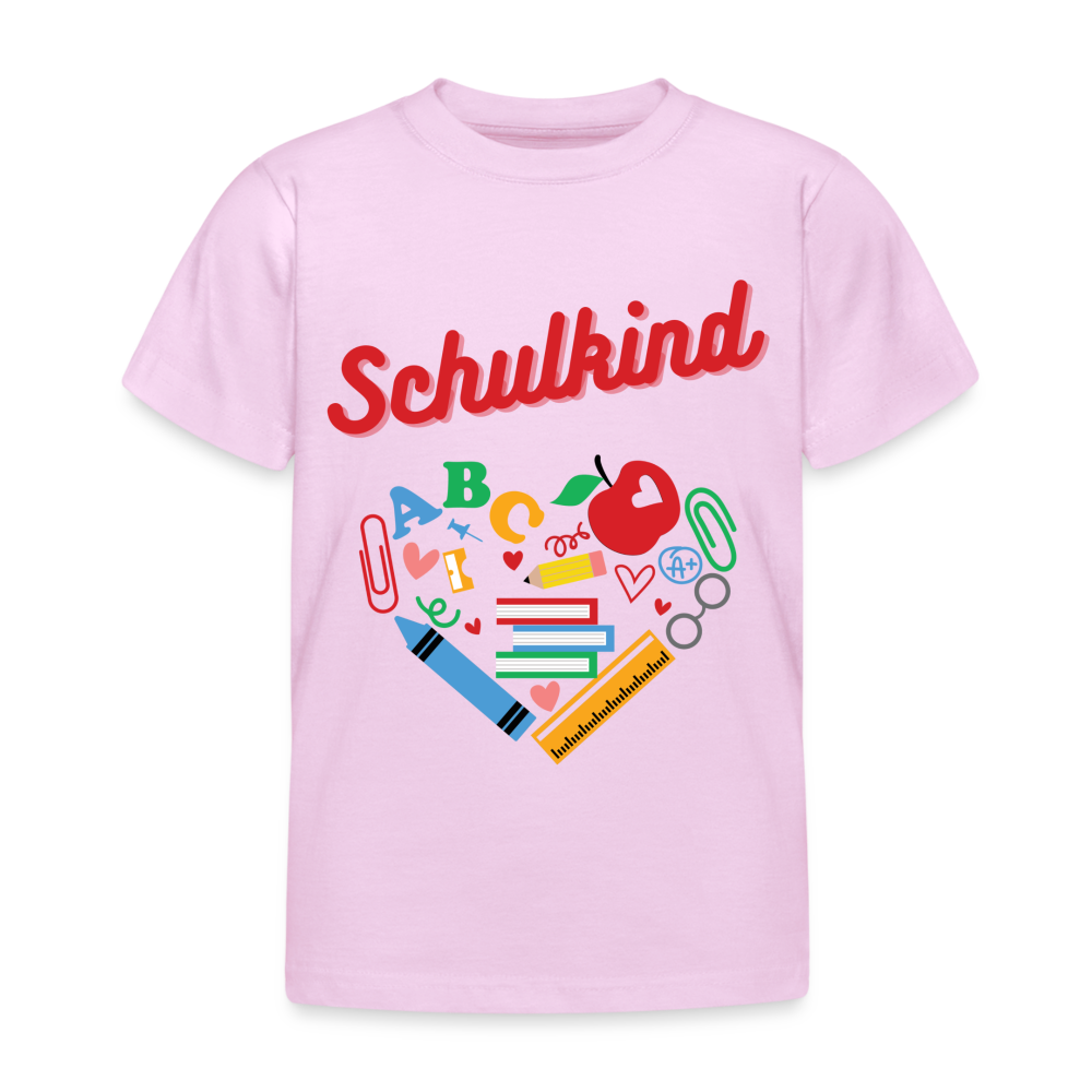 Kinder T-Shirt "Schulkind 6" - Hellrosa