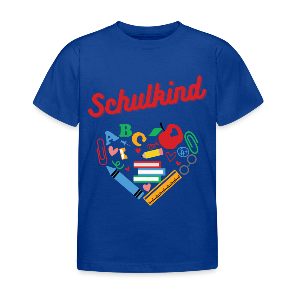 Kinder T-Shirt "Schulkind 6" - Royalblau