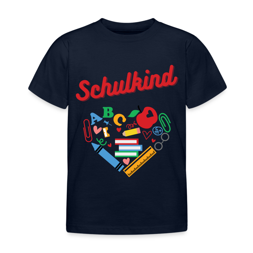 Kinder T-Shirt "Schulkind 6" - Navy