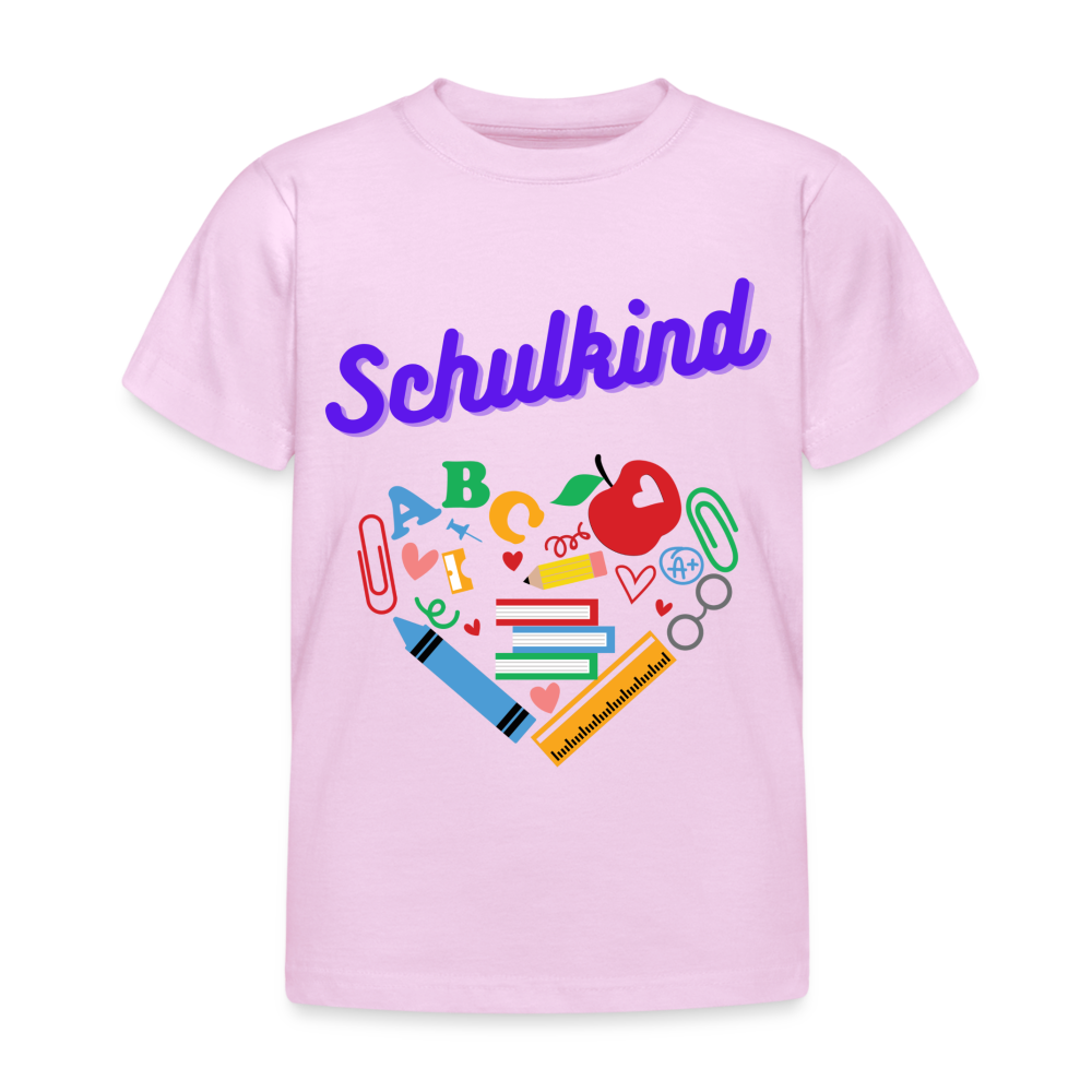 Kinder T-Shirt "Schulkind 7" - Hellrosa