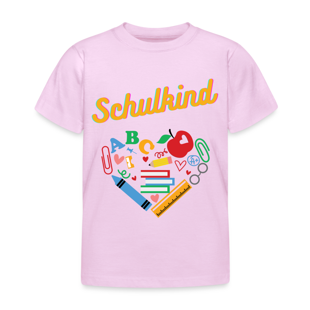 Kinder T-Shirt "Schulkind 8" - Hellrosa