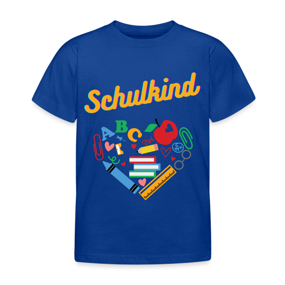 Kinder T-Shirt "Schulkind 8" - Royalblau