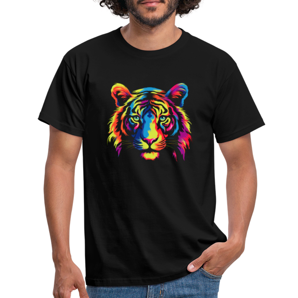 Männer T-Shirt "Tiger" - Schwarz