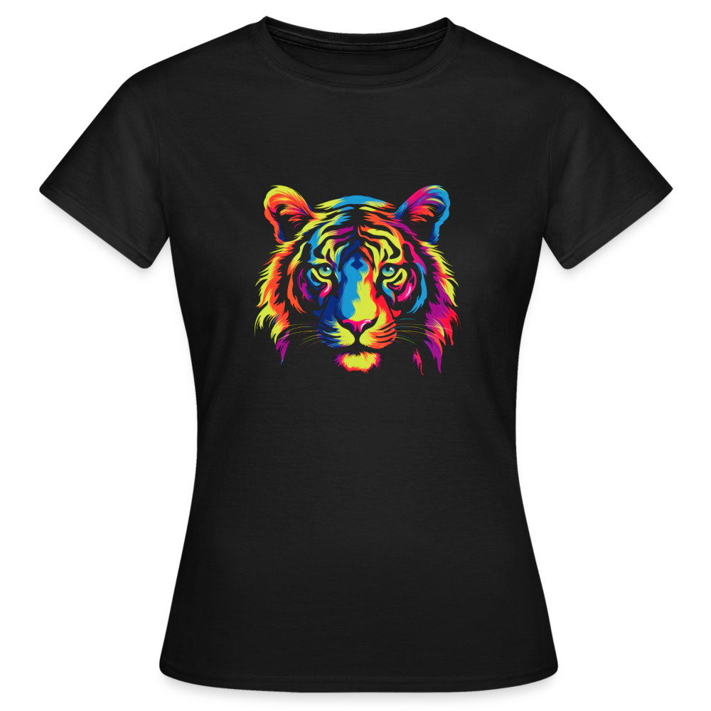 Frauen T-Shirt "Tiger" - Schwarz