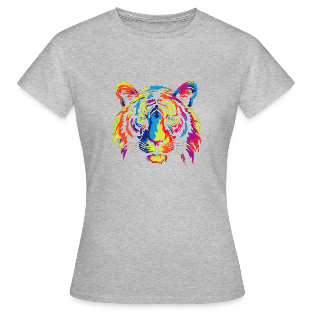 Frauen T-Shirt "Tiger" - Grau meliert