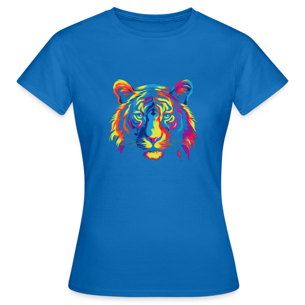 Frauen T-Shirt "Tiger" - Royalblau