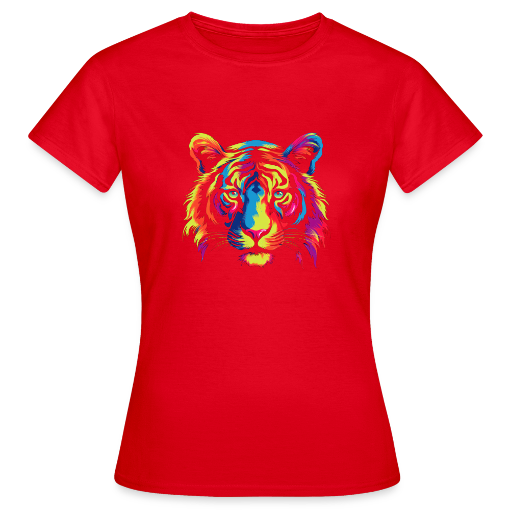Frauen T-Shirt "Tiger" - Rot
