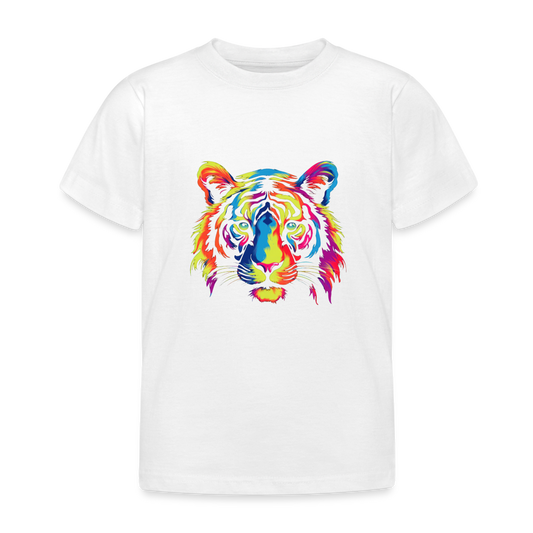 Kinder T-Shirt "Tiger" - weiß