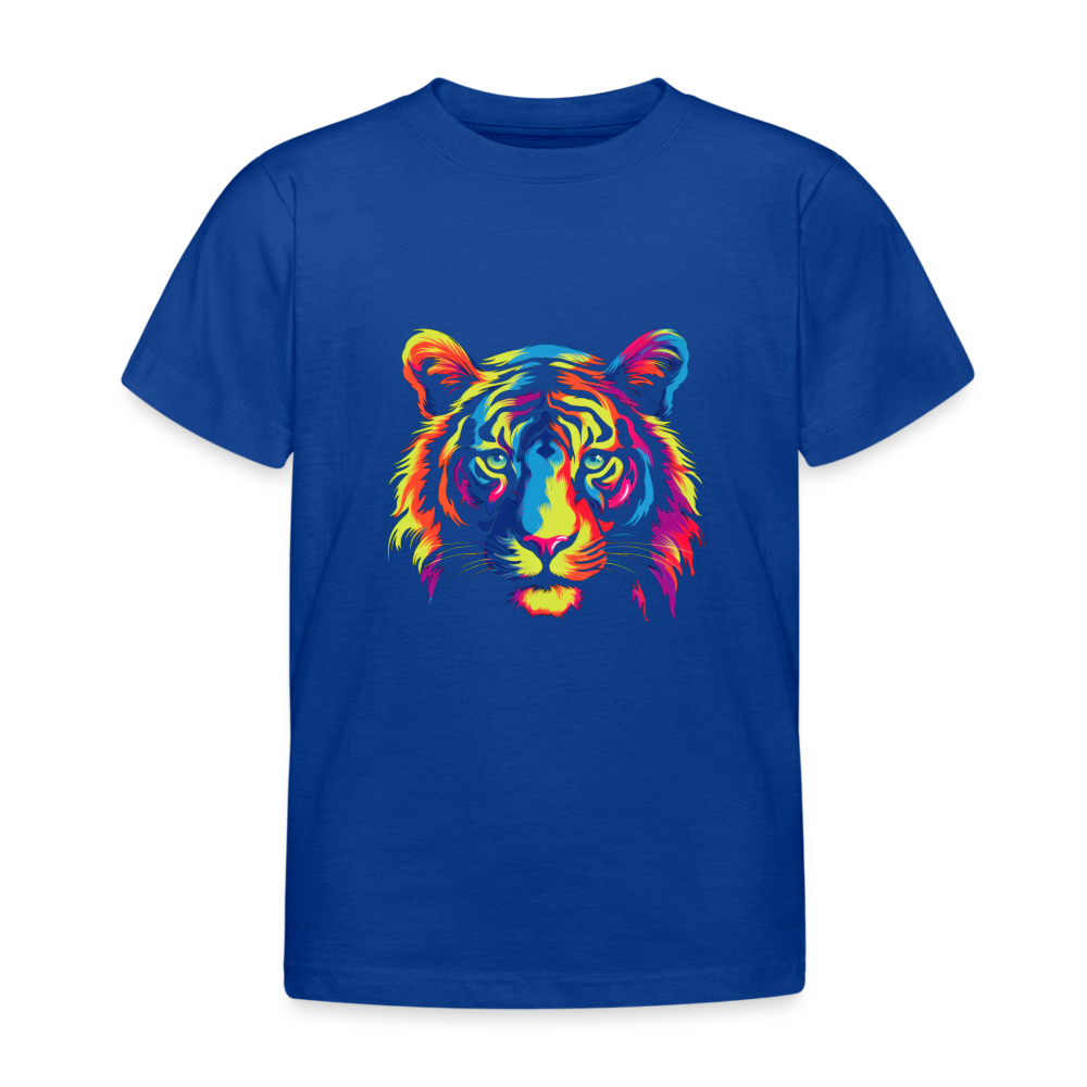 Kinder T-Shirt "Tiger" - Royalblau