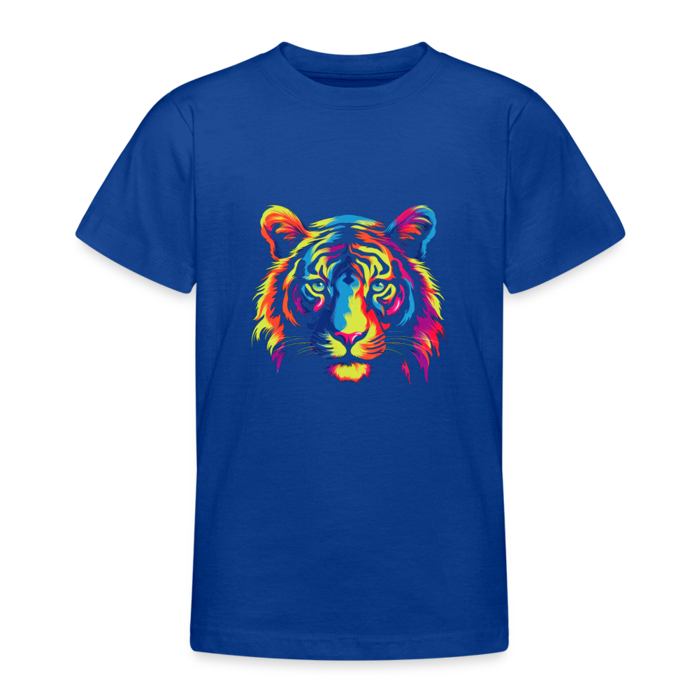 Teenager T-Shirt "Tiger" - Royalblau