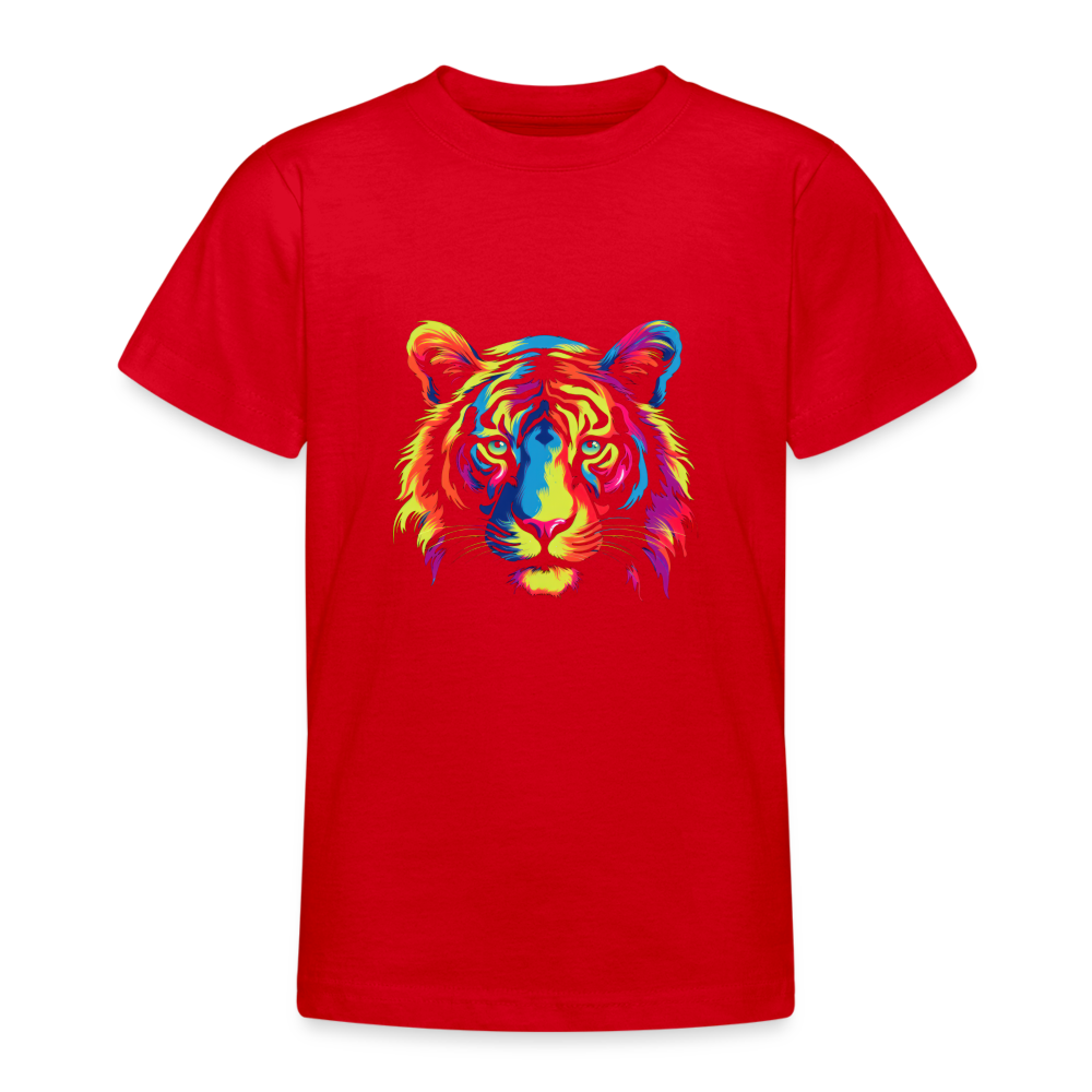 Teenager T-Shirt "Tiger" - Rot