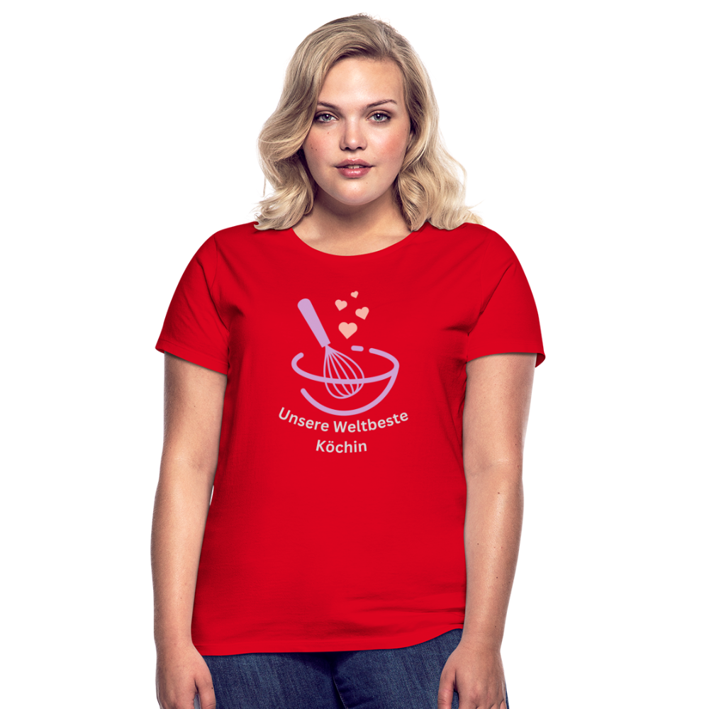 Frauen T-Shirt "Köchin" - Rot