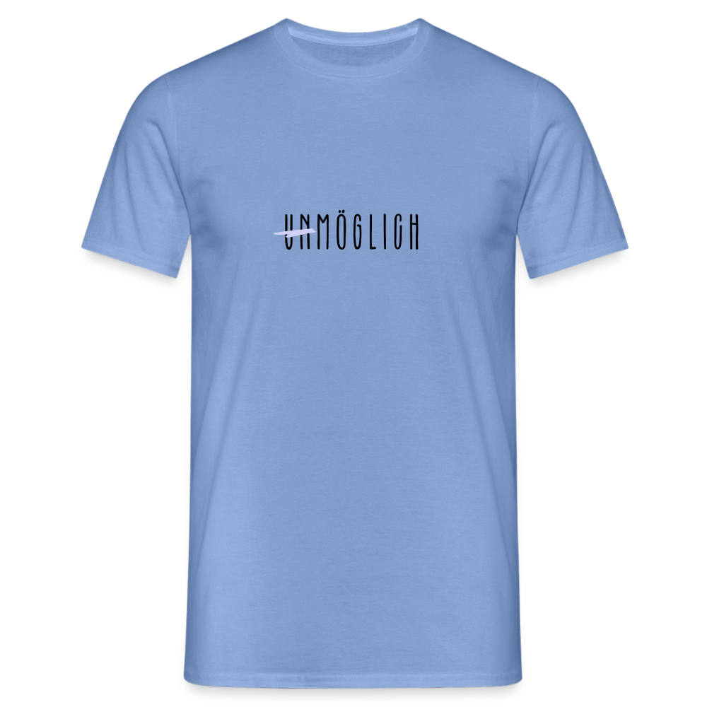 Männer T-Shirt "Unmöglich" - carolina blue