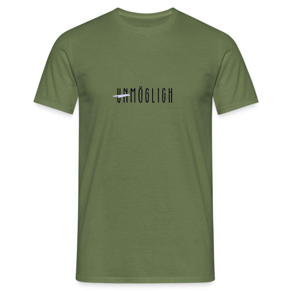 Männer T-Shirt "Unmöglich" - Militärgrün