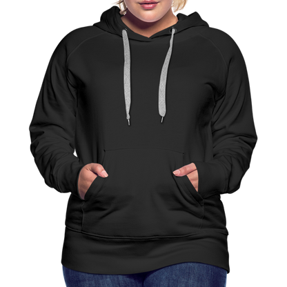 Frauen Premium Hoodie - Schwarz