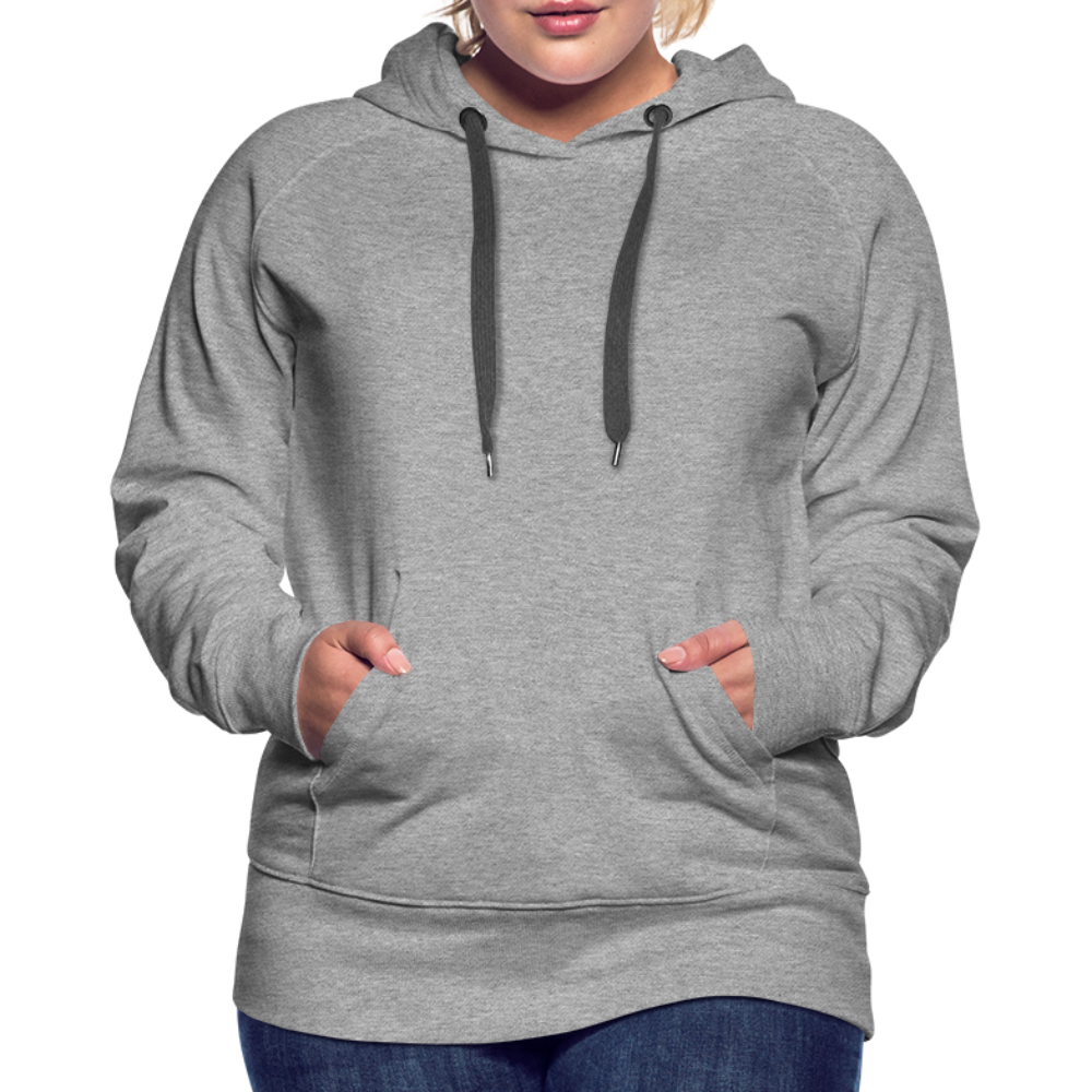 Frauen Premium Hoodie - Grau meliert