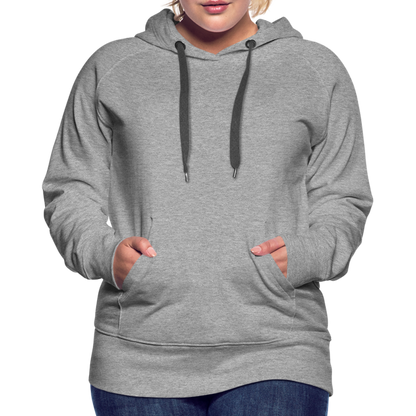 Frauen Premium Hoodie - Grau meliert