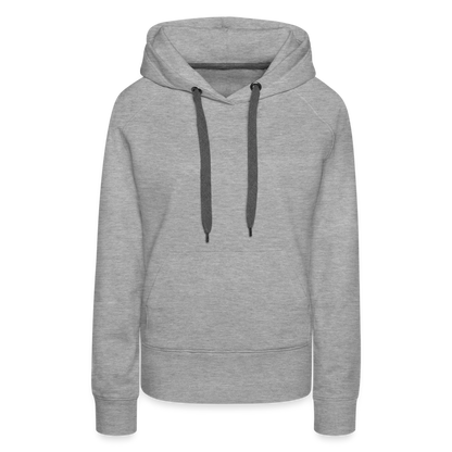 Frauen Premium Hoodie - Grau meliert